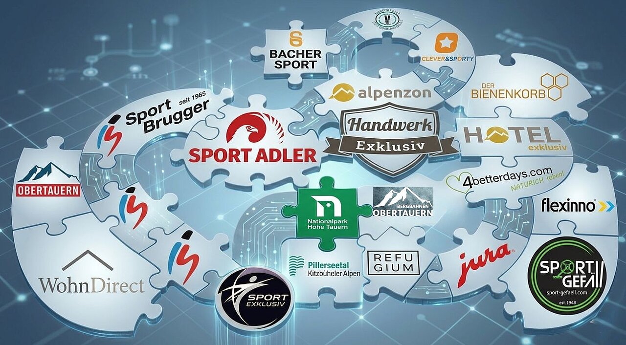 Ein digitale Puzzle mit den Kunden der ICC- Von Gemeinden über Sportshops, Hotels, oder ein Zusammenschluss von Händlern und Produzenten